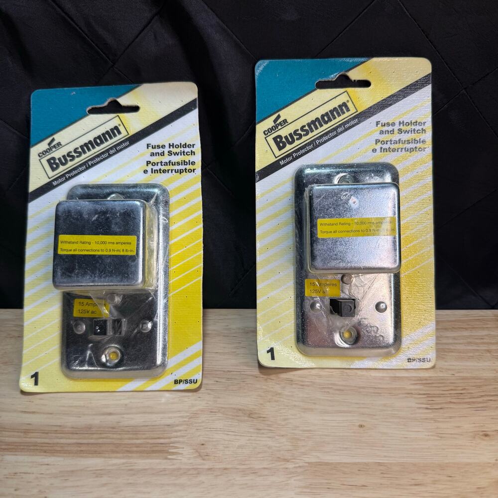 Cooper Bussman BP/SSU 2-1/4 Inch Fuse Holder &  Switch/NEW For TWO